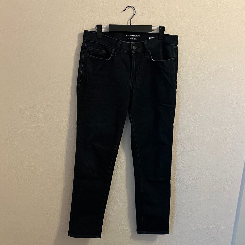 Banana Republic Travel Jean Dark Wash 31x32 Slim Fit